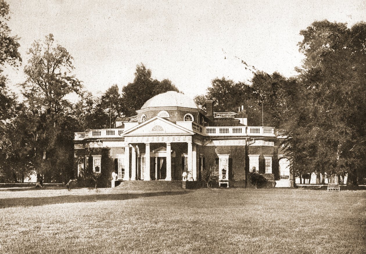 Monticello, Virginia, 1914 door American School