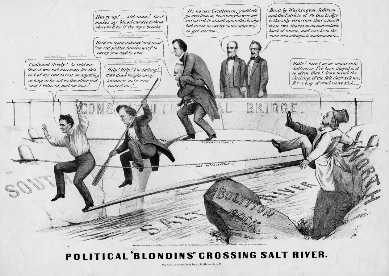 Politieke Blondins die de Salt River oversteken door American School