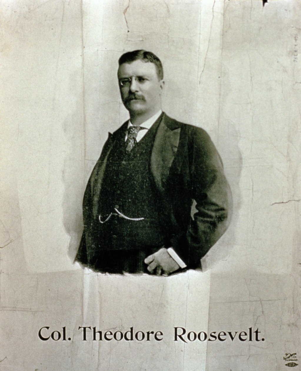 Portret van Kolonel Theodore Roosevelt door American School