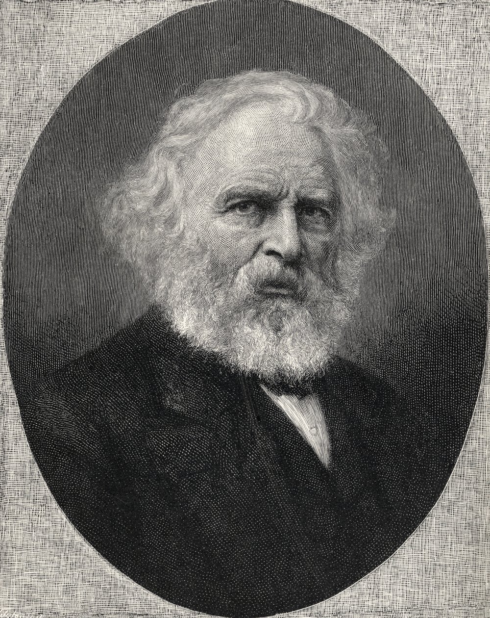 Portret van Henry Wadsworth Longfellow, uit 