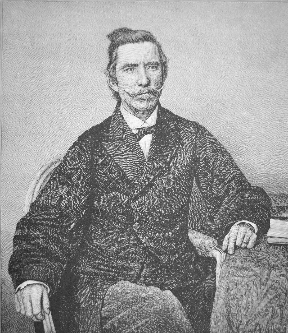 Portret van Schout-bij-Nacht Semmes (1809-77), kapitein van de Confederate raider Alabama door American School