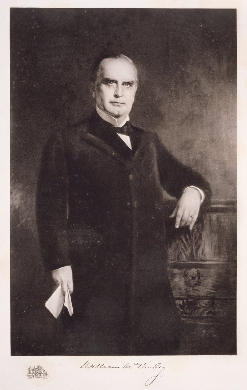 Portret van William McKinley door American School
