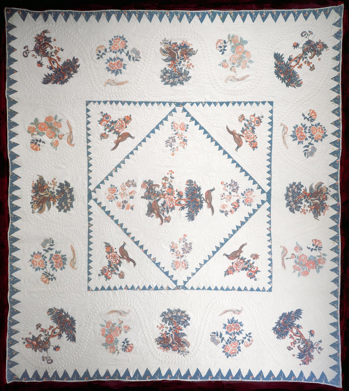 Quilt in Broderie Perse door American School