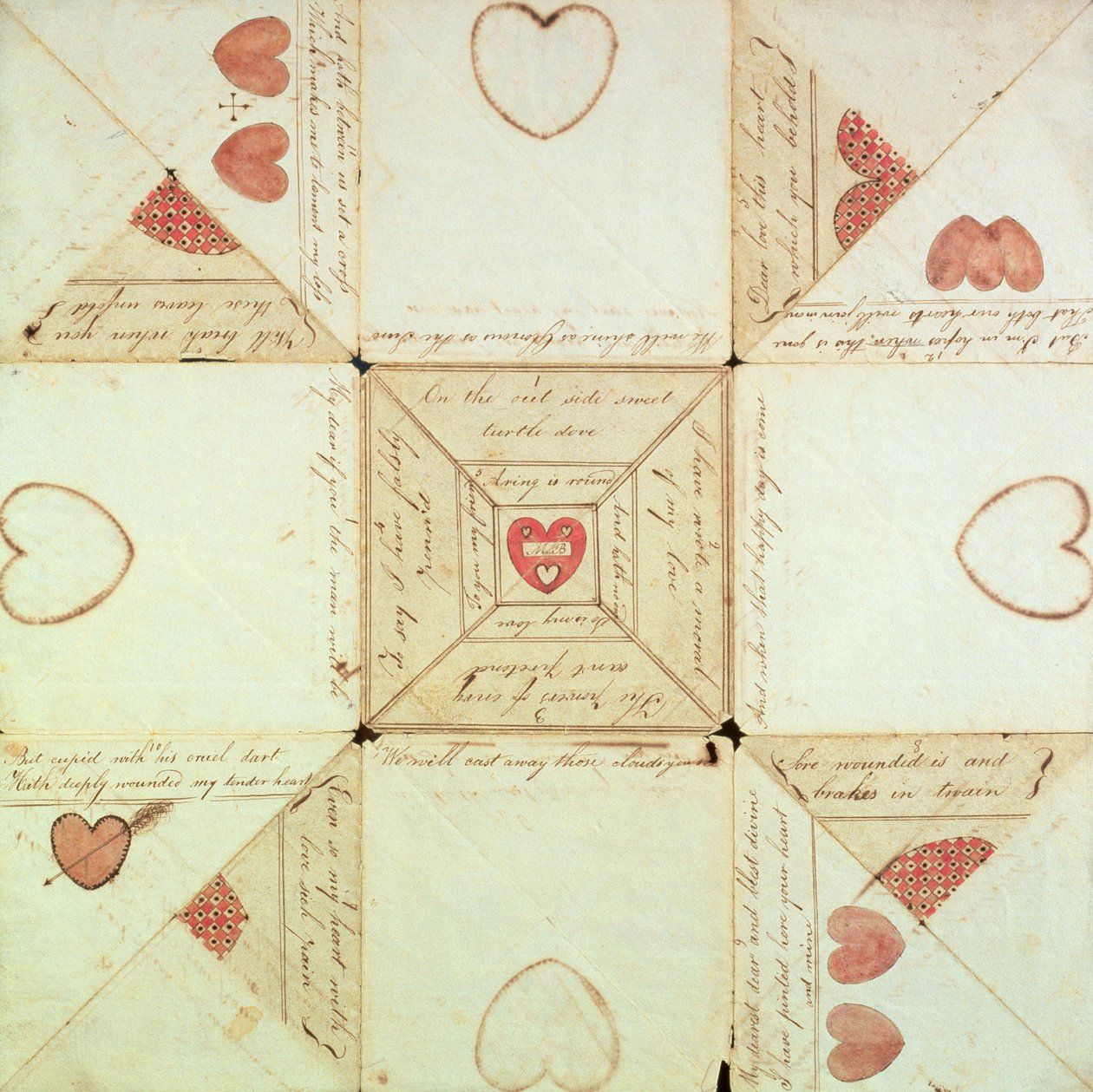 Rebus Valentijn, ca. 1760 door American School