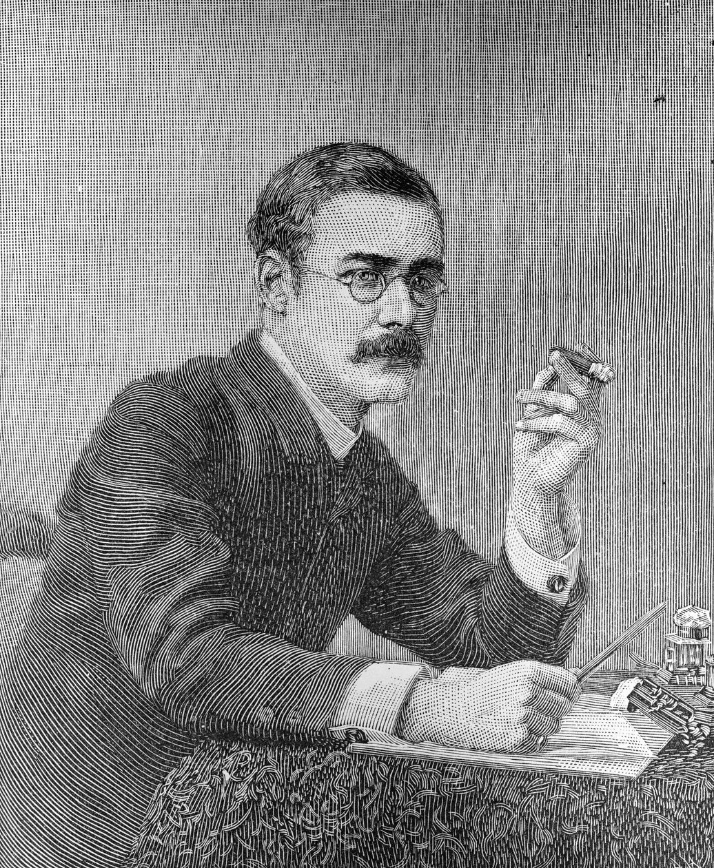 Rudyard Kipling (1865-1936) 1890 door American School