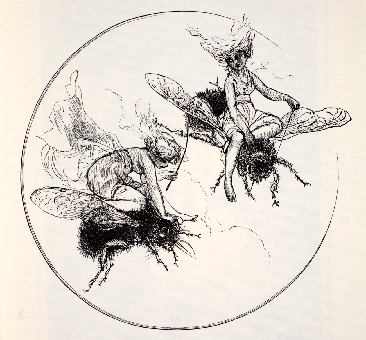 De Fays, uit The World Guide to Gnomes, Fairies, Elves and Other Little People door Thomas Keightley (1789-1872) gepubliceerd 1880 door American School