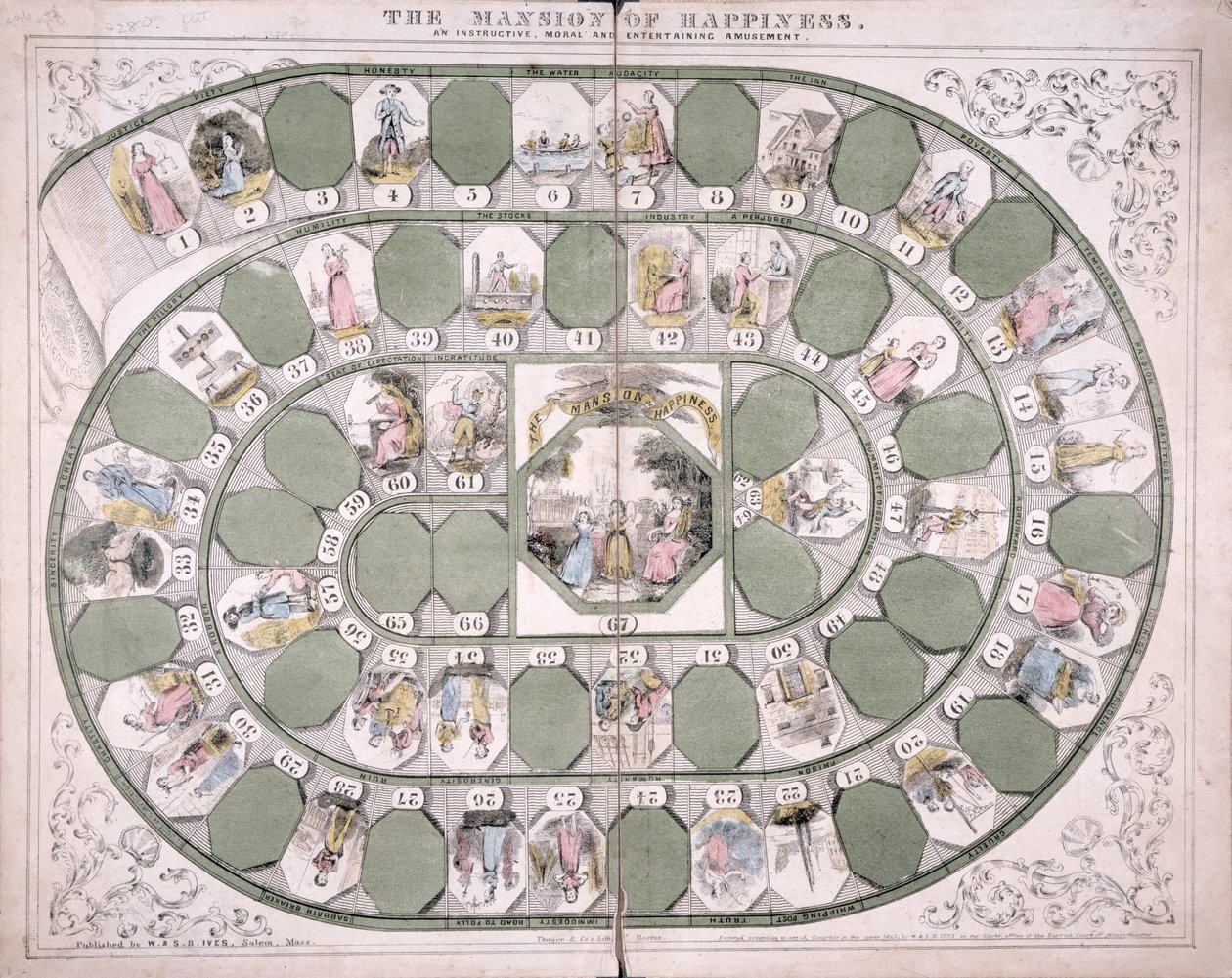 Het landhuis van geluk bordspel door American School