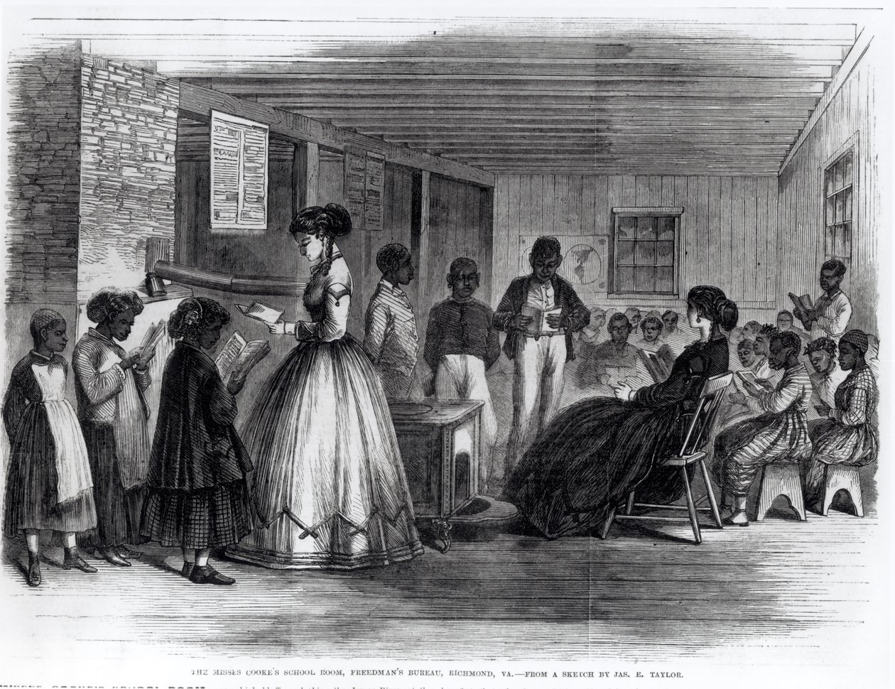 De schoolkamer van de juffrouwen Cooke, Freedman