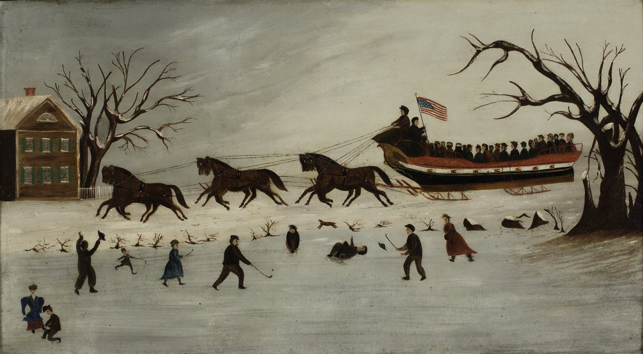 De Suffragettes op een Sleerit, 1870-90 door American School