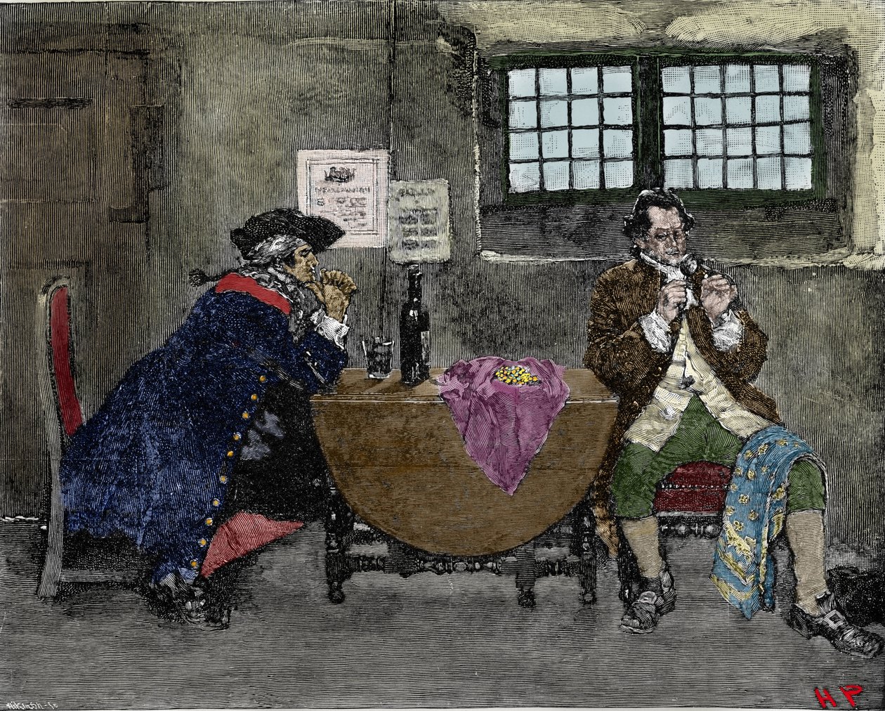 De hacker Henry Every (John Avery, Long Ben, Benjamin Bridgeman) (? -1695) verkoopt sieraden teruggevonden tijdens vijandelijke aanvallen Illustratie door Howard Pyle (1853-1911) door American School