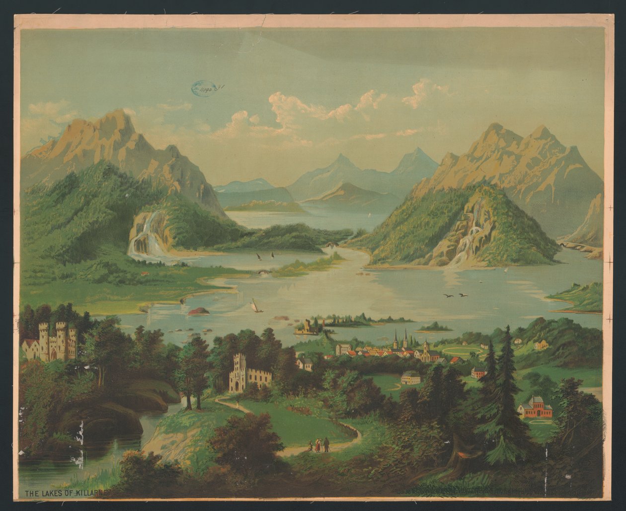De meren van Killarney, ca. 1878 door American School