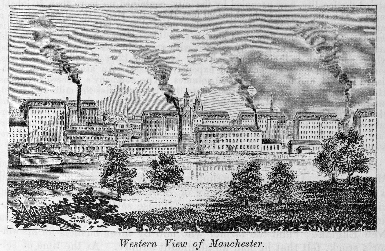 Westelijk uitzicht op Manchester, uit 