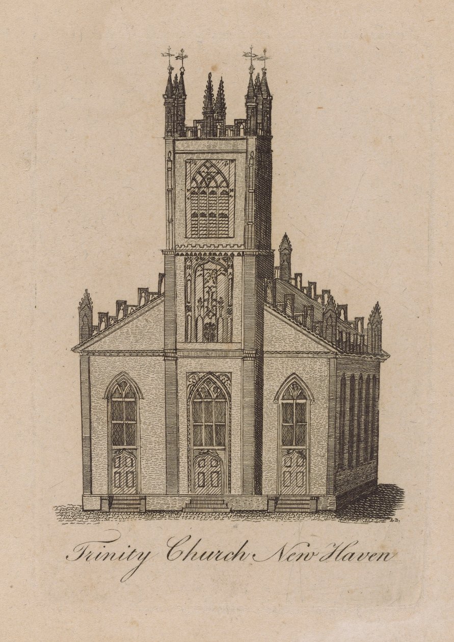Trinity Church, New Haven door Amos Doolittle
