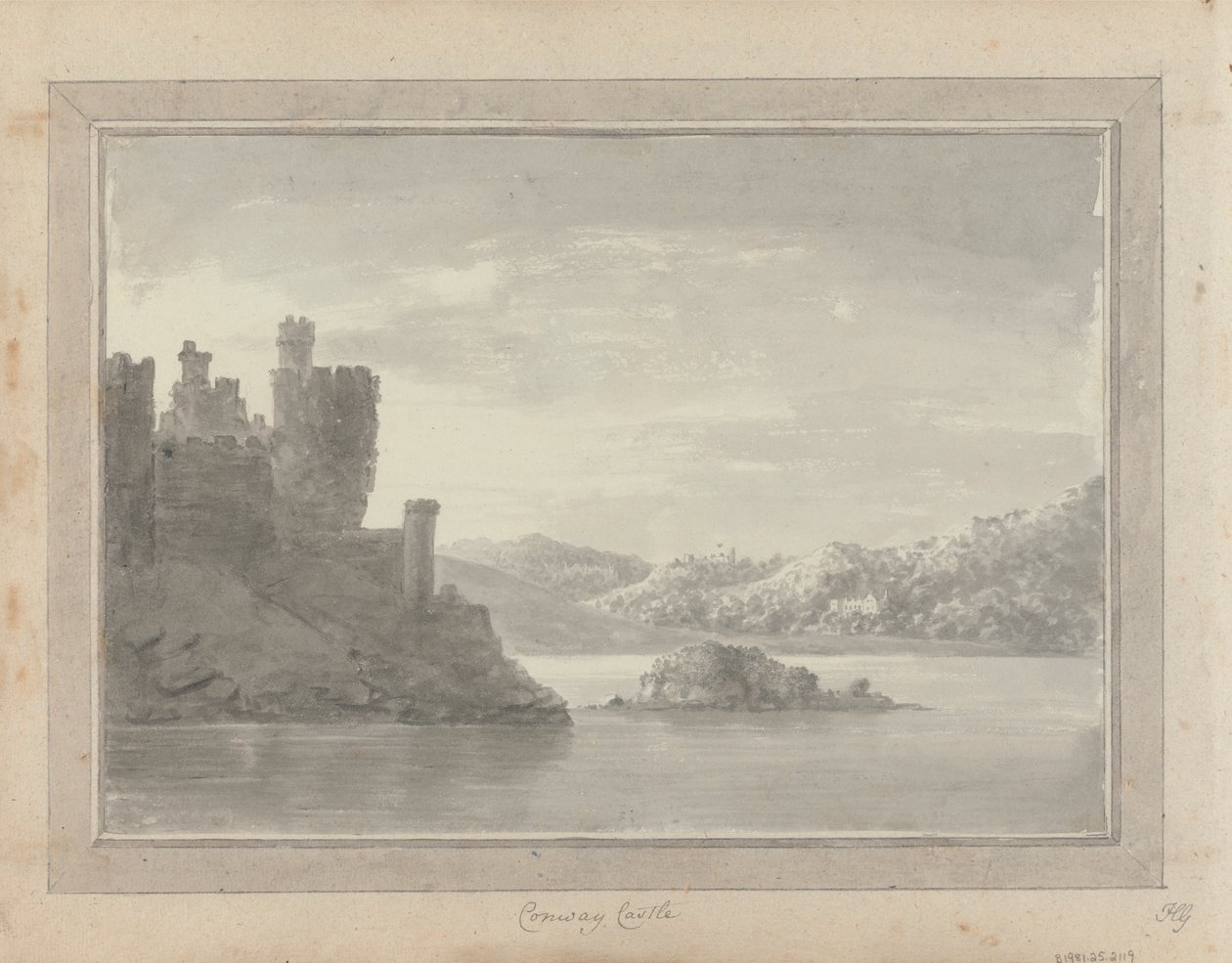 Uitzichten in Engeland, Schotland en Wales: Conway Castle door Amos Green