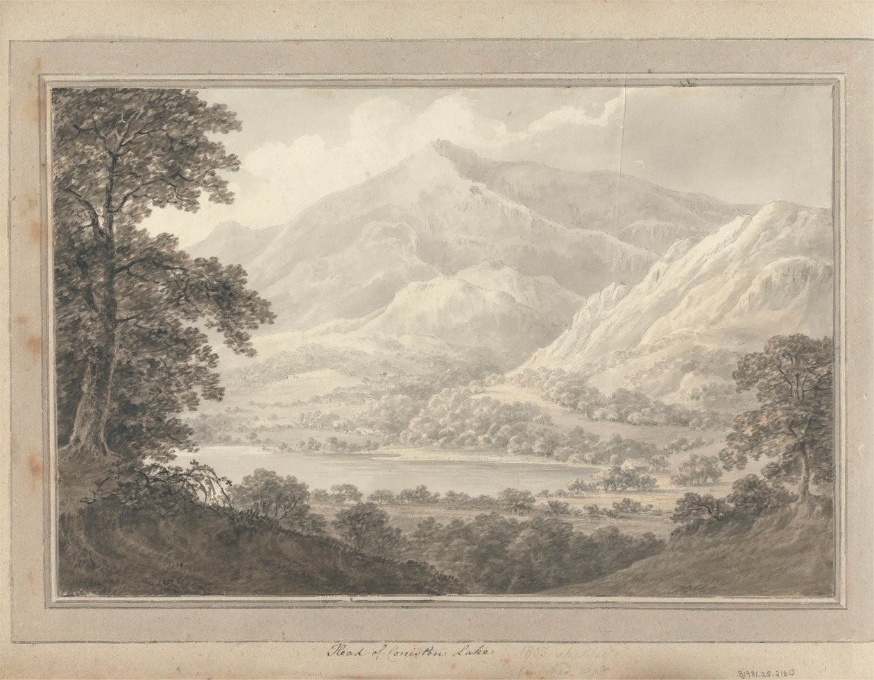 Uitzichten in Engeland, Schotland en Wales: Hoofd van Coniston Lake door Amos Green