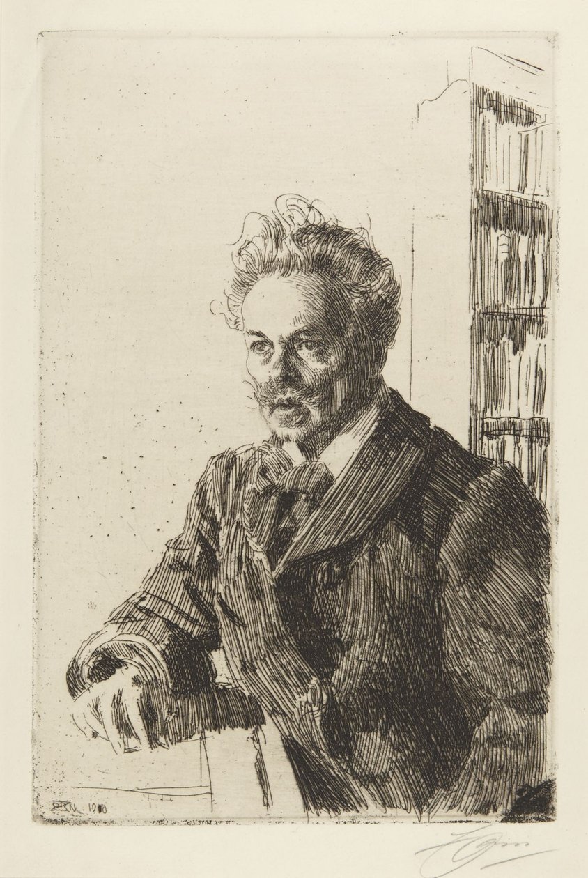 August Strindberg door Anders Leonard Zorn
