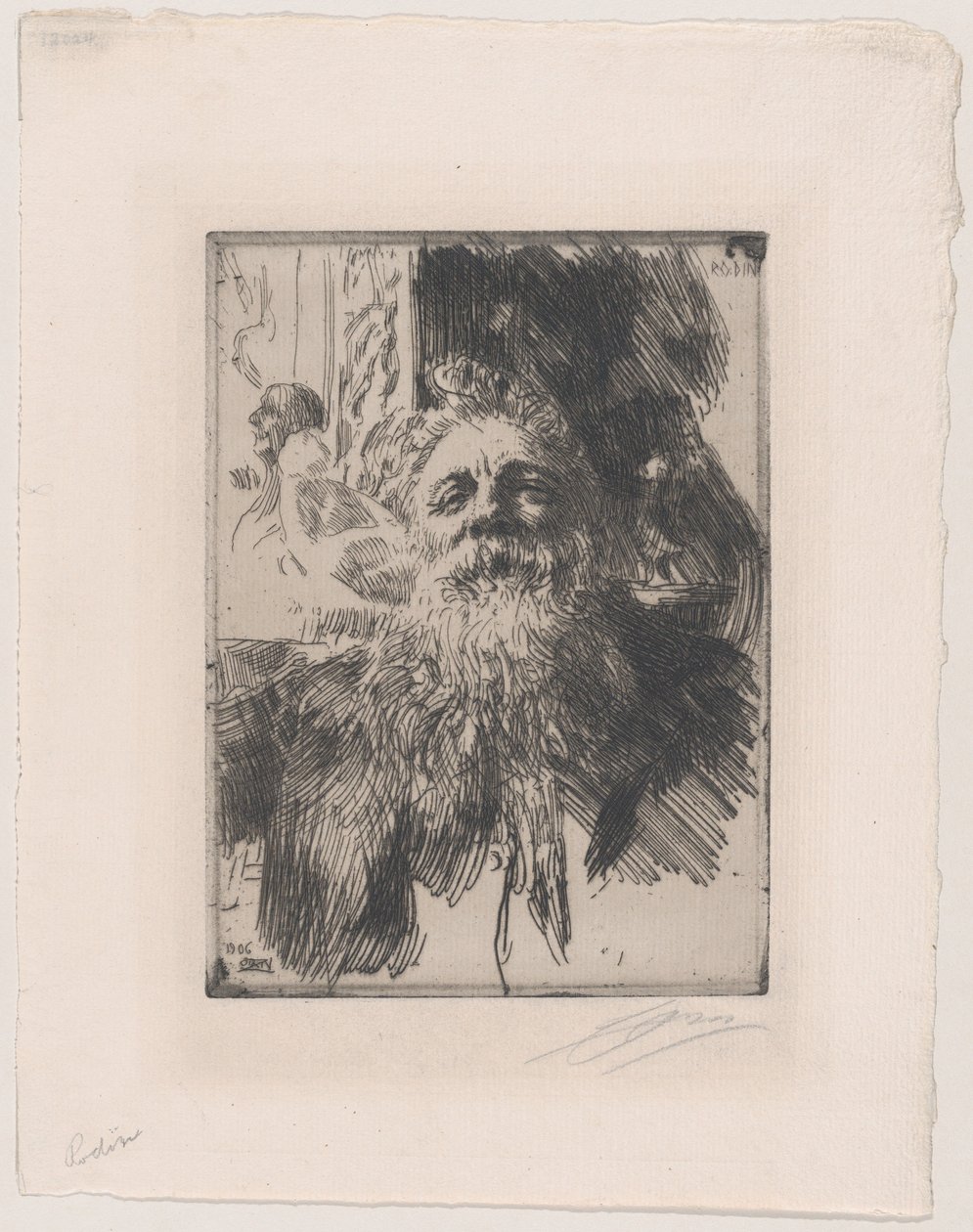 Auguste Rodin door Anders Leonard Zorn