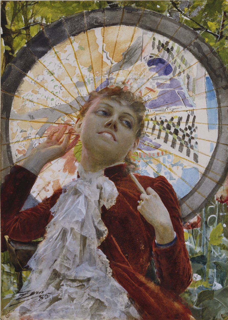 Luchtkastelen, 1885 door Anders Leonard Zorn