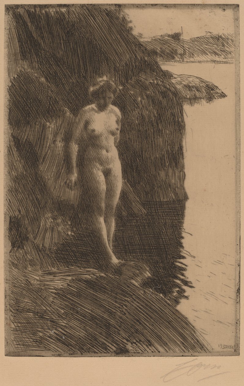 Afgrond, 1909 door Anders Leonard Zorn