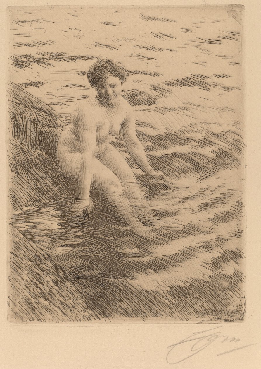 Nat, 1911 door Anders Leonard Zorn