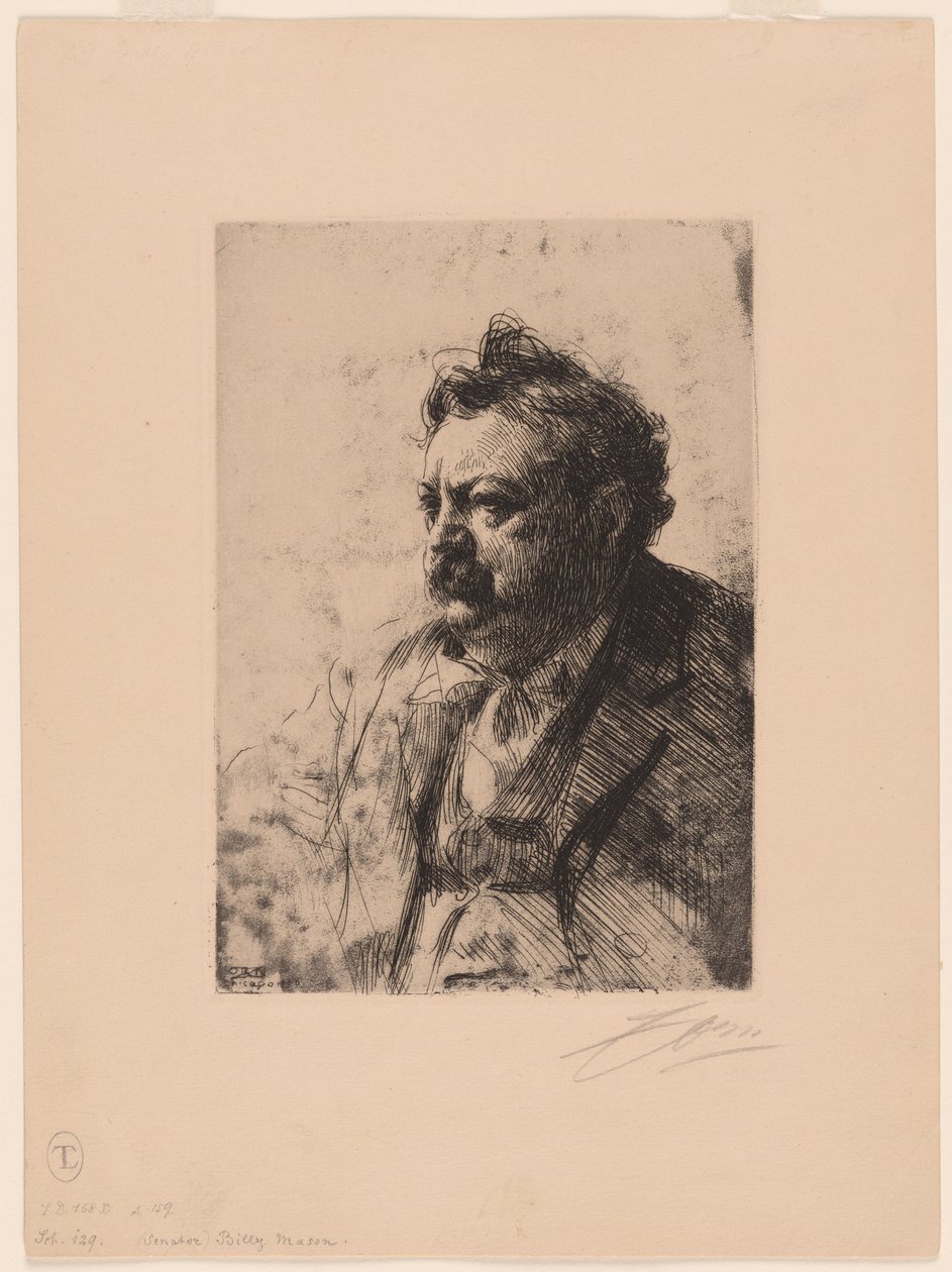 William Ernest Mason door Anders Leonard Zorn