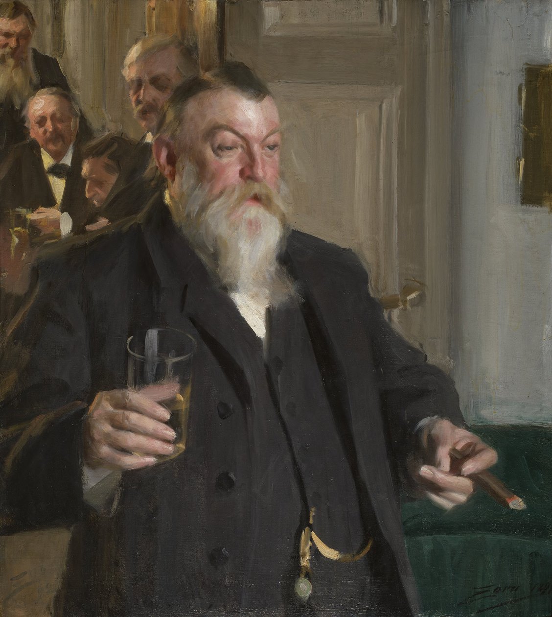 Een toost in het Idun-genootschap door Anders Zorn