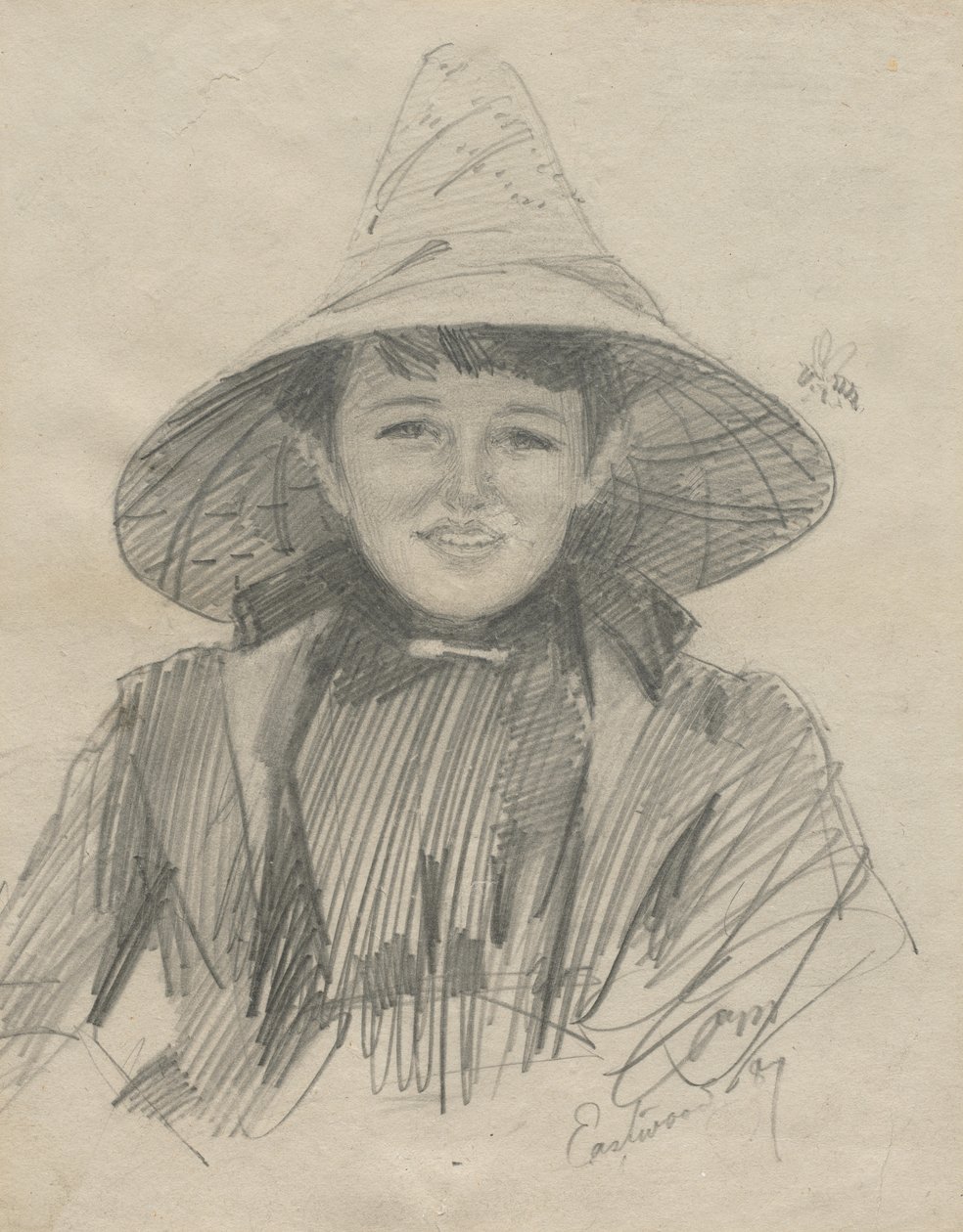 Ada Lymon (vrouw met grote hoed) door Anders Leonard Zorn