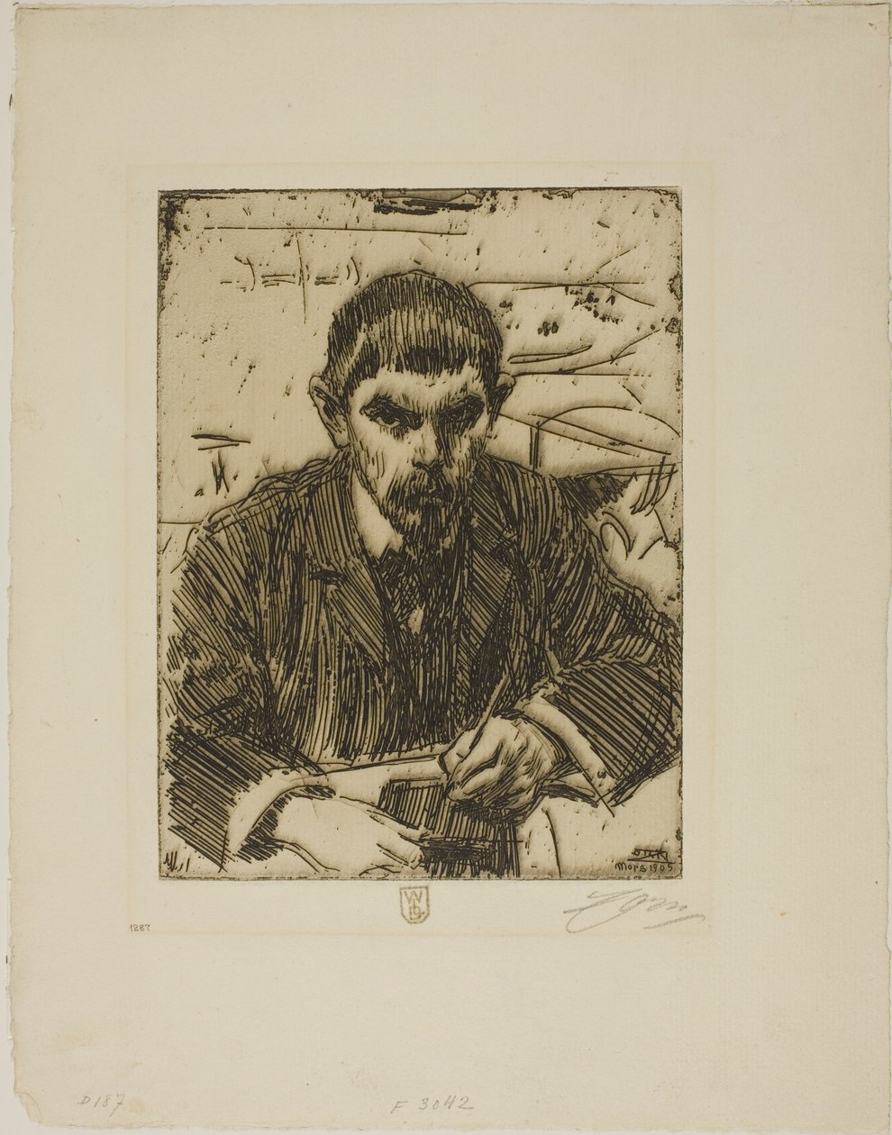 Albert Engström door Anders Zorn