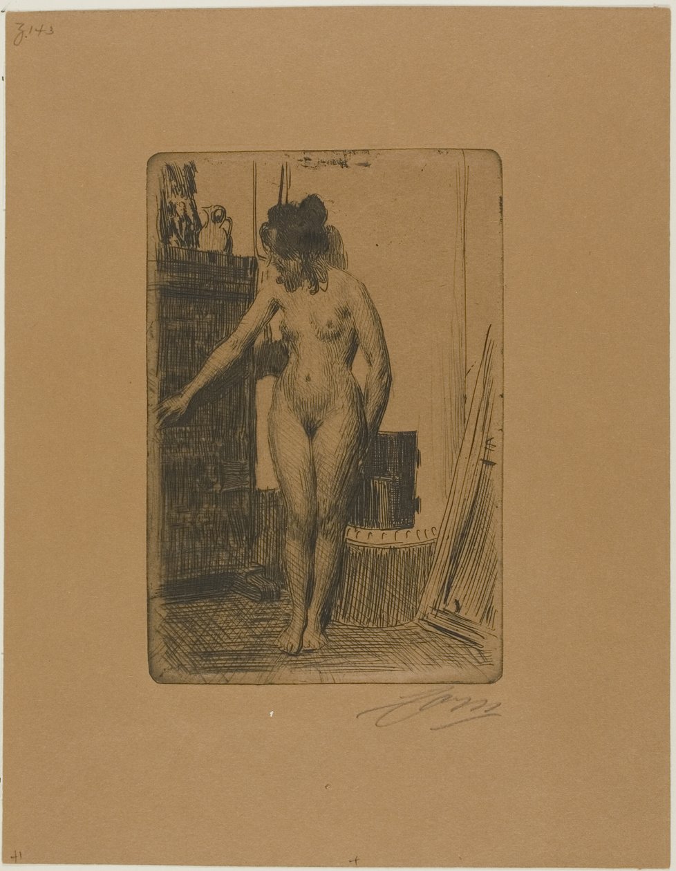 Voor de Kachel door Anders Leonard Zorn