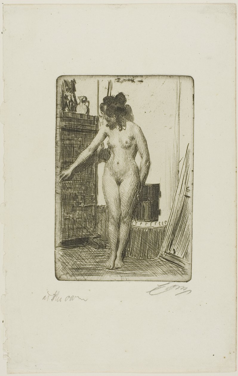 Voor de Kachel door Anders Leonard Zorn
