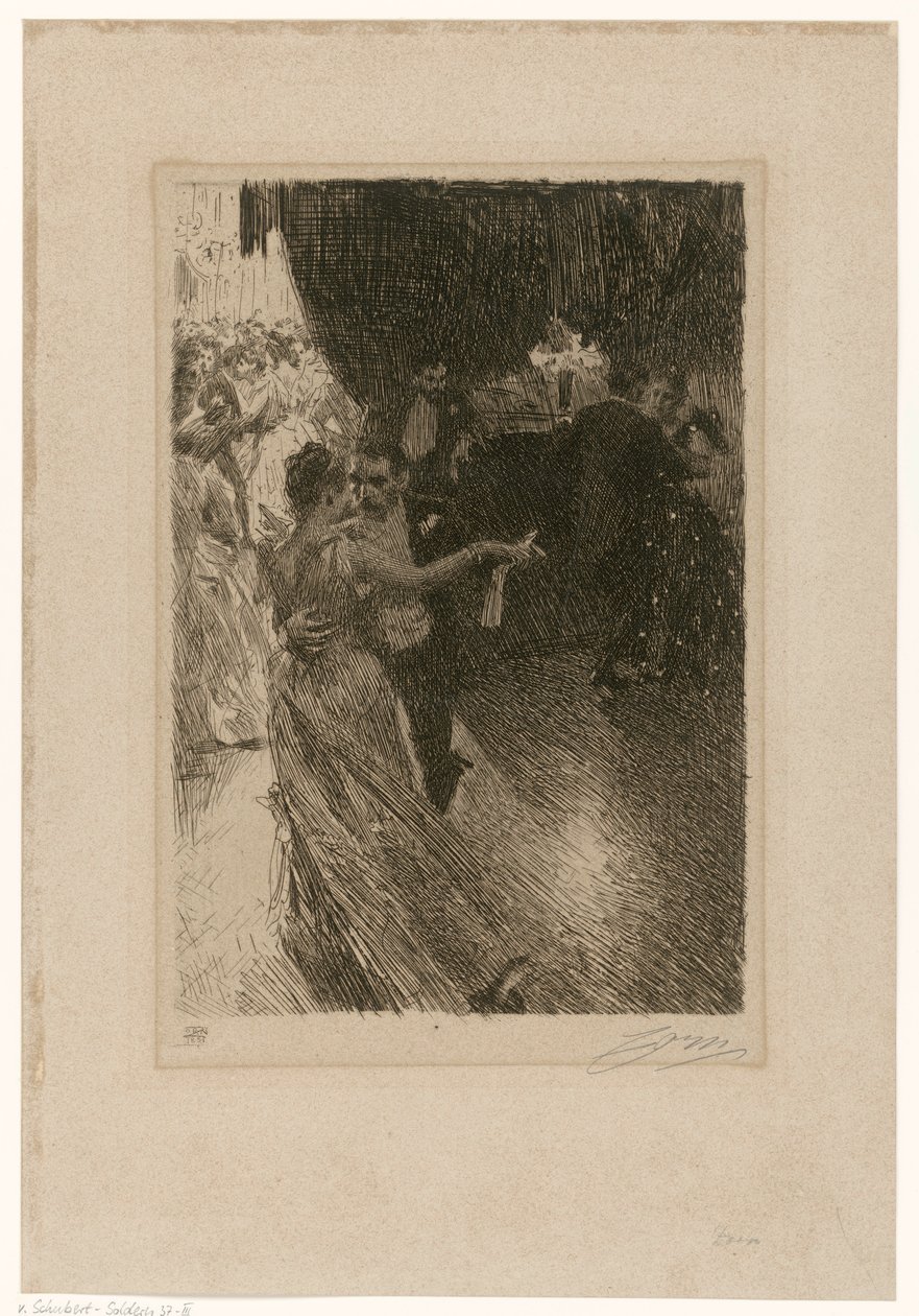 De dans (De wals), derde staat door Anders Zorn
