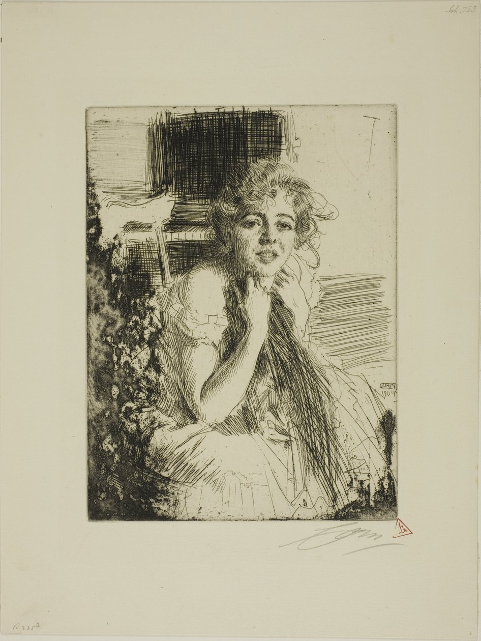 Emma Rasmussen door Anders Leonard Zorn