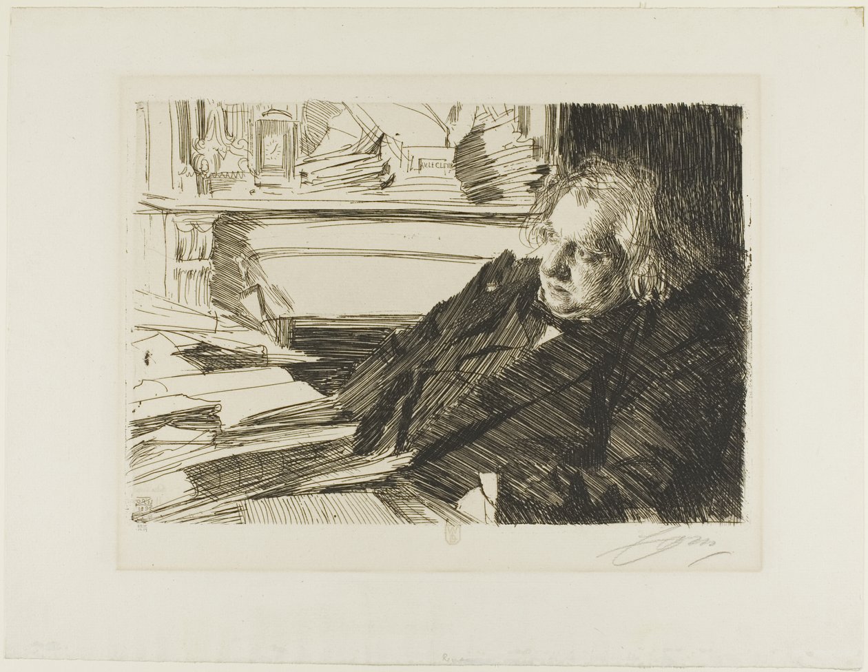 Ernest Renan door Anders Leonard Zorn