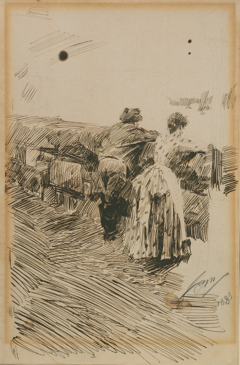 Vissers in St Ives door Anders Zorn