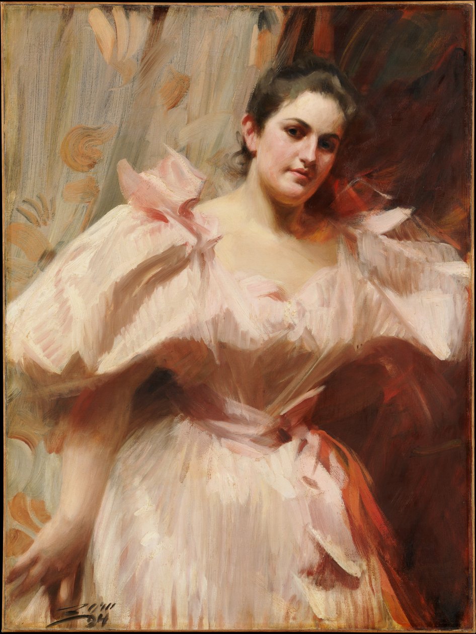 Frieda Schiff (1876-1958), later mevrouw Felix M. Warburg door Anders Zorn