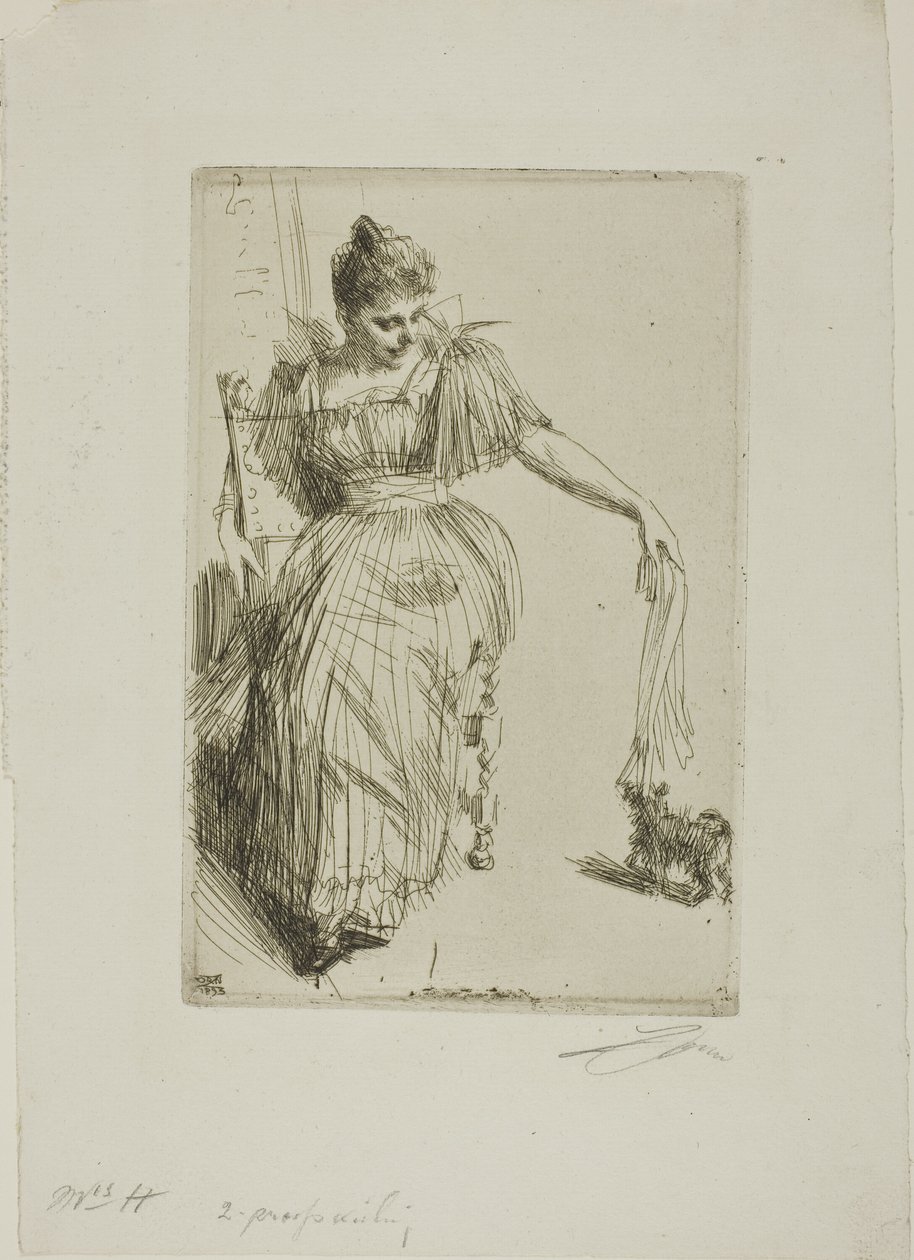Gerda Hagborg II door Anders Leonard Zorn