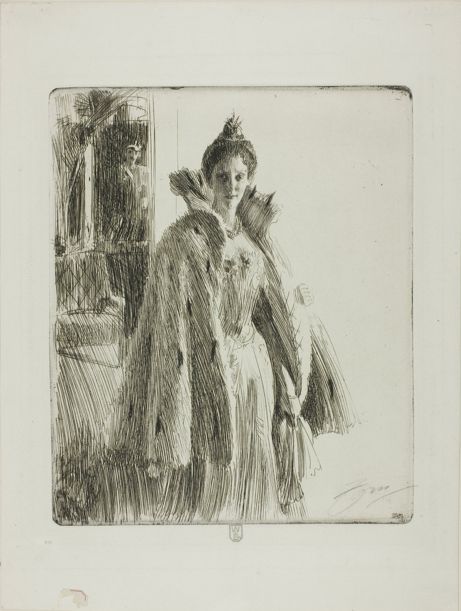 H. R. H. Prinses Ingeborg van Zweden II door Anders Leonard Zorn
