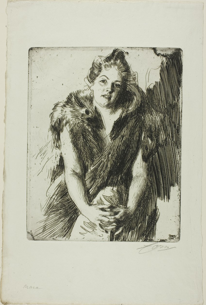 Maja von Heijne door Anders Leonard Zorn