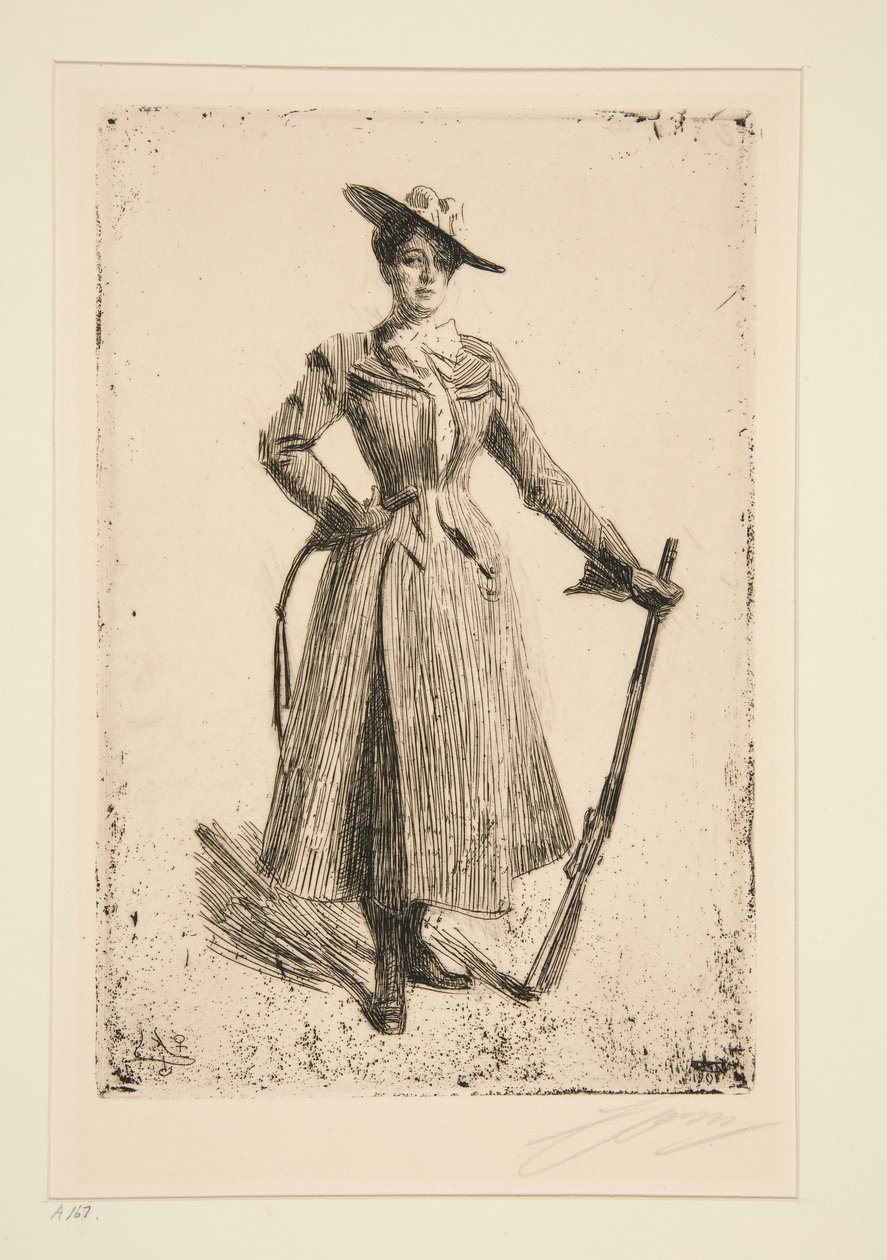 Mevrouw Thompson Seton door Anders Leonard Zorn