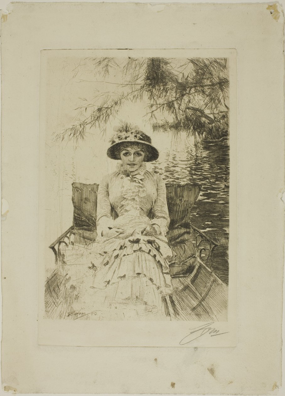 Op de Theems door Anders Leonard Zorn