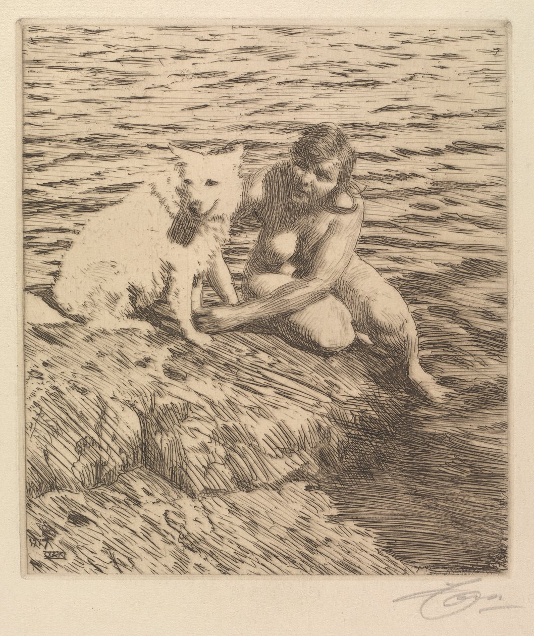 Sappho door Anders Leonard Zorn