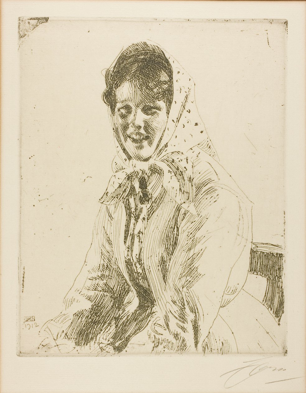 Skerikulla (Een Skeri meisje) door Anders Leonard Zorn