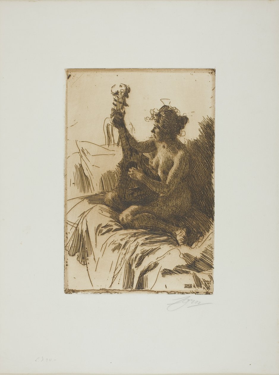 Souvenir of De Gitaar door Anders Leonard Zorn