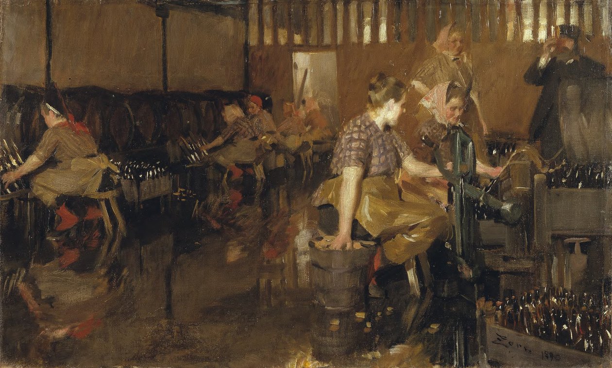 De kleine brouwerij door Anders Zorn