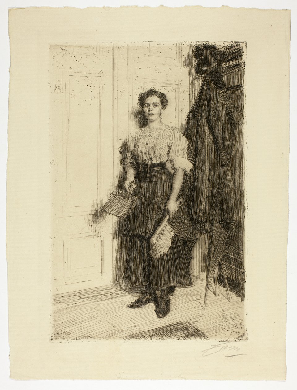 De Nieuwe Dienstmeid door Anders Leonard Zorn