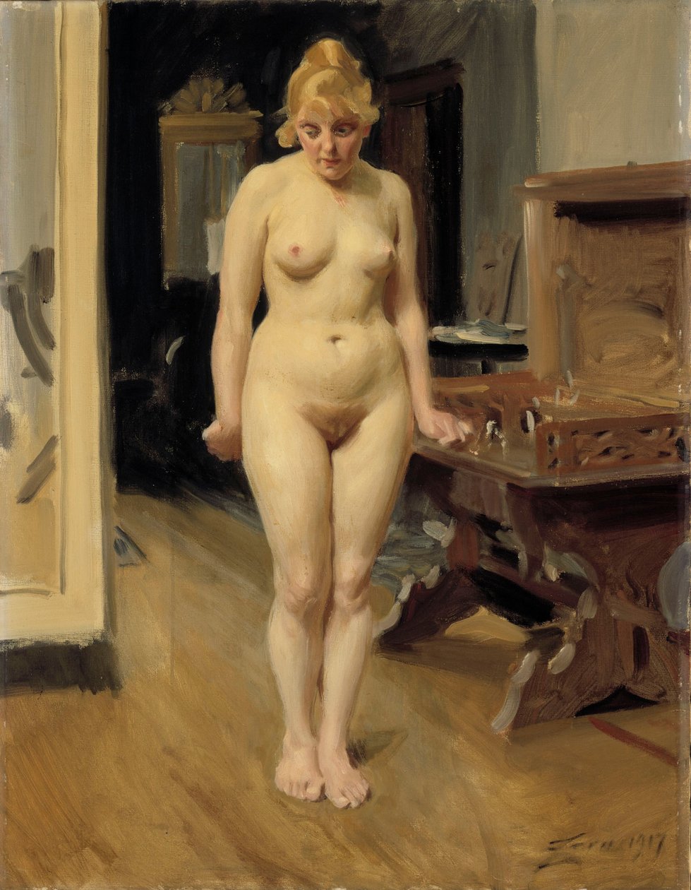Het verlegen model door Anders Zorn