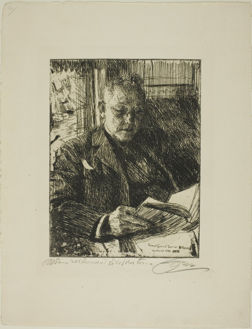Reisgenoot (Mr. Ch. Deering) door Anders Leonard Zorn