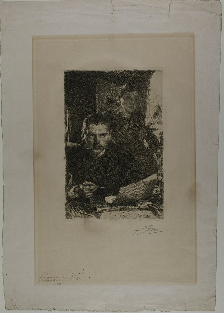 Zorn en Zijn Vrouw door Anders Leonard Zorn