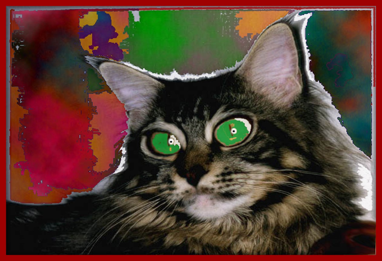 STREGATTONE, 2004 (Digitaal schilderij) door Ando Gilardi