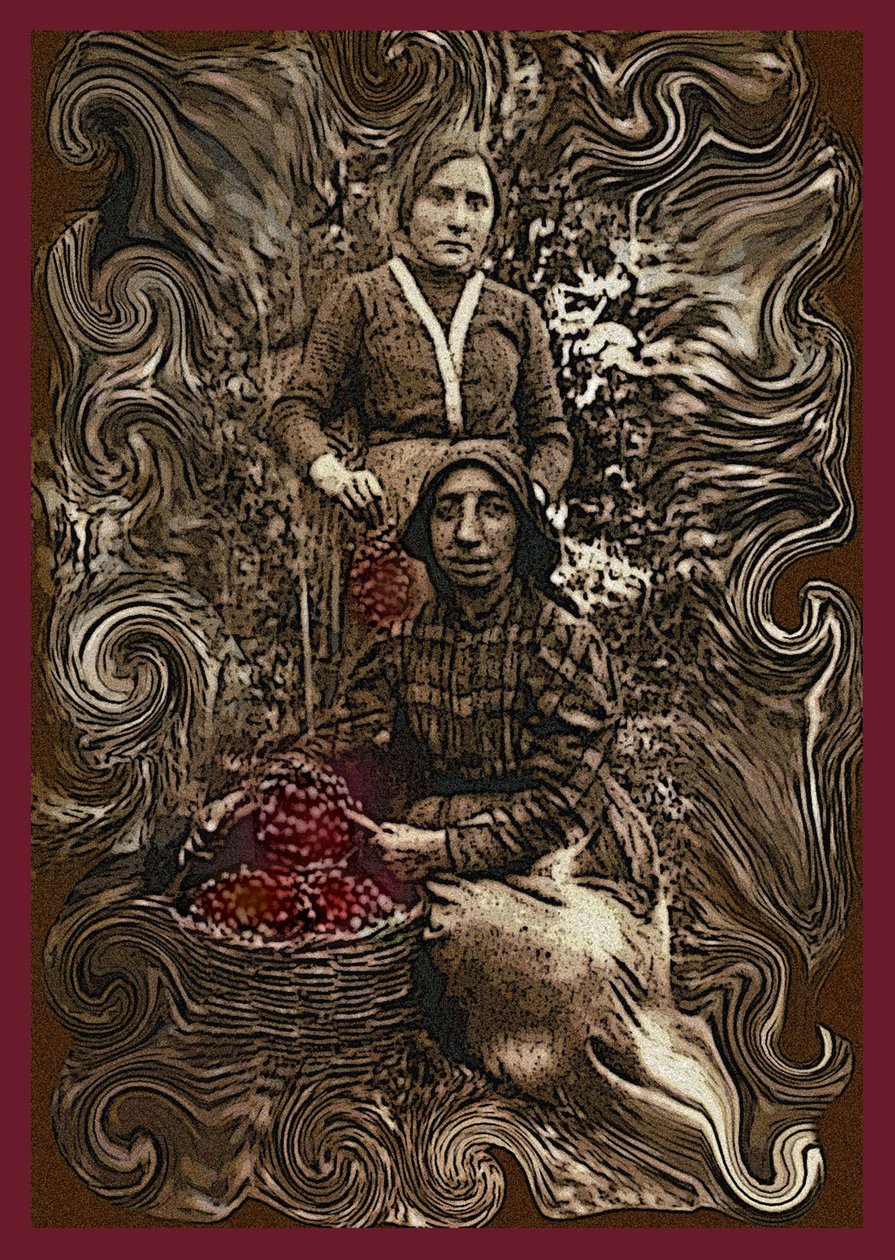 THE SIRENS OF VINE, 2002 (Digitaal schilderij) door Ando Gilardi